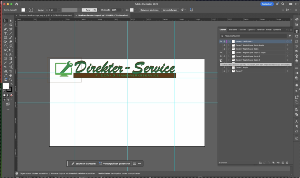 Illustrator Vorschau